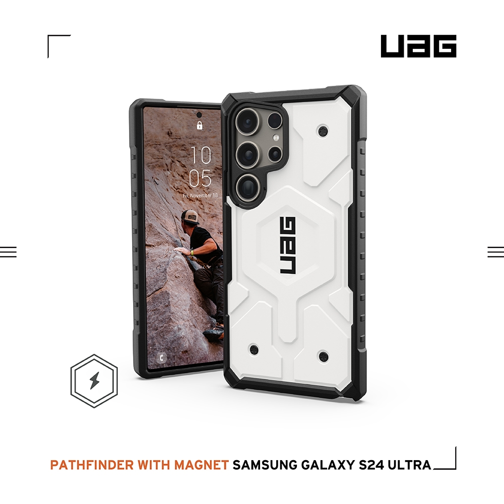 白-UAG-磁吸式耐衝擊-Galaxy S24Ultra