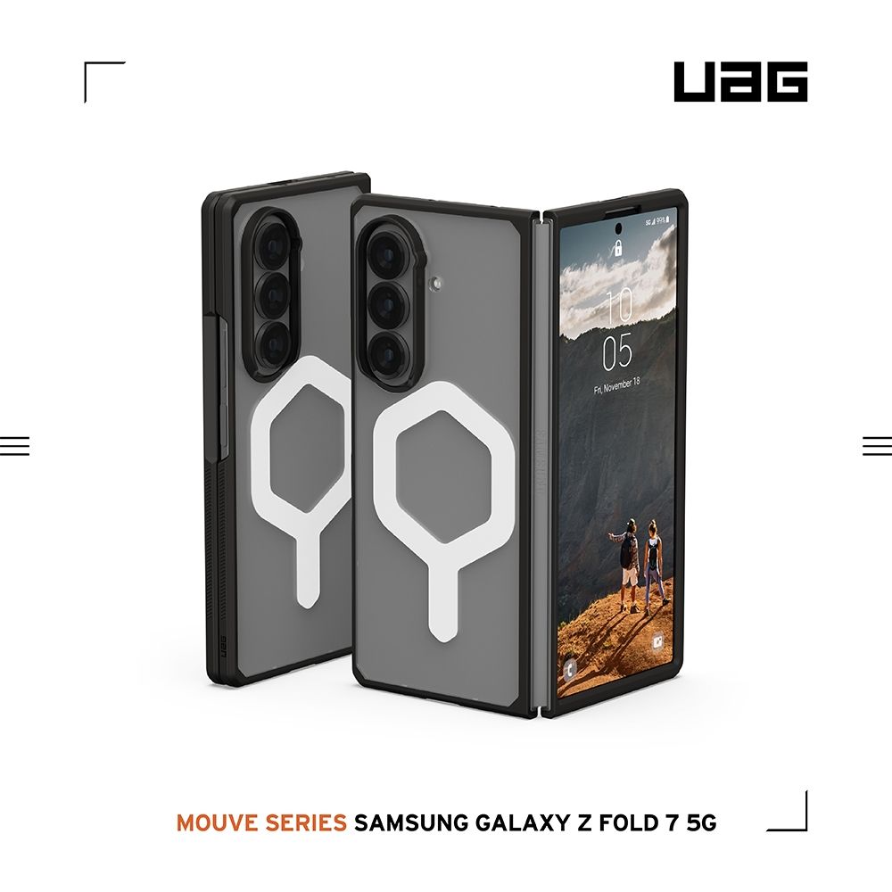 透明-UAG Galaxy Z Fold 7 磁吸耐衝擊保護殼
