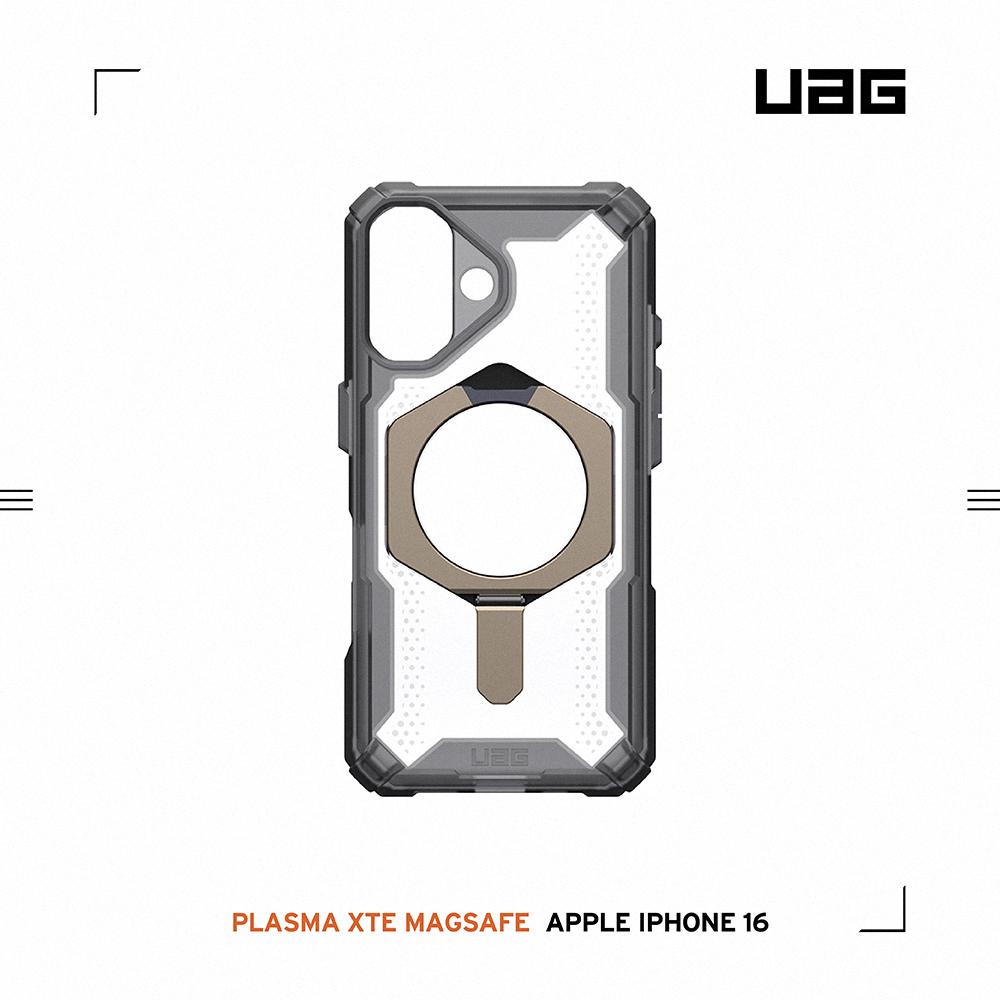 透灰(鈦灰圈)-UAG 磁吸支架款-iPhone 16 (6.1")