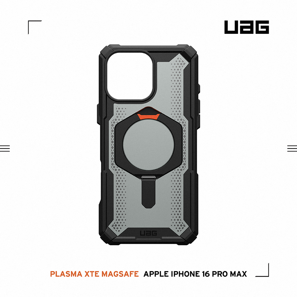 透黑(黑圈)-UAG 磁吸支架款-iPhone 16 ProMax (6.9")