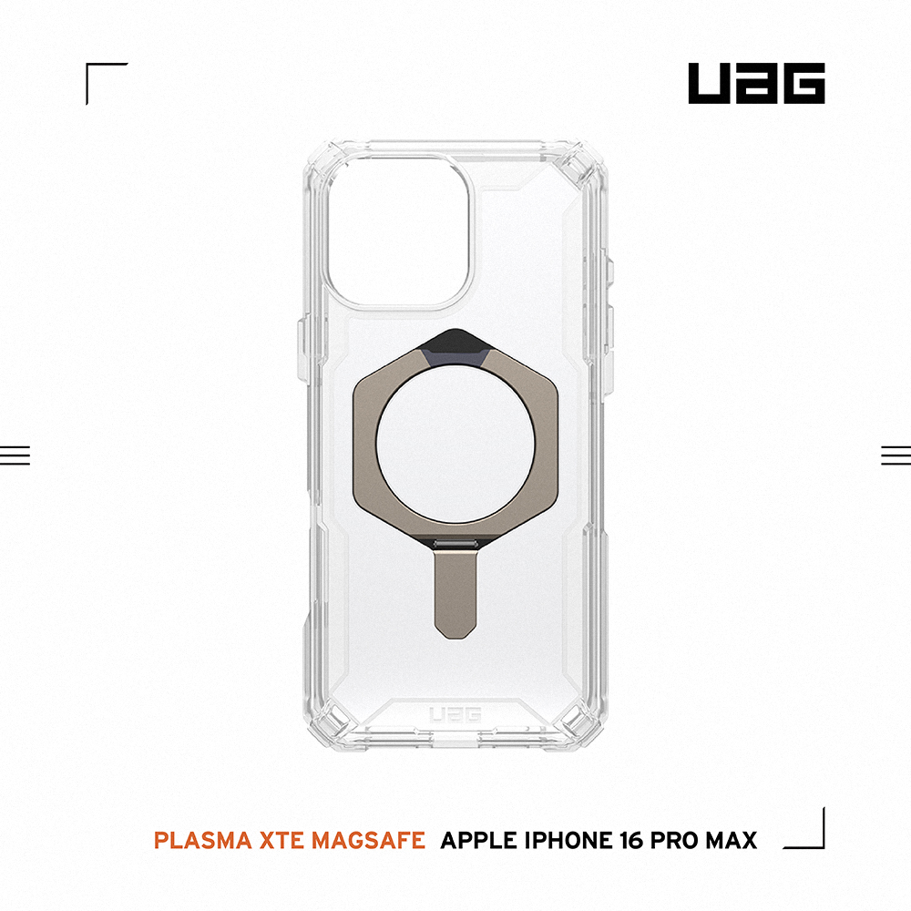 透明(鈦灰圈)UAG 磁吸支架款-iPhone 16 ProMax (6.9"