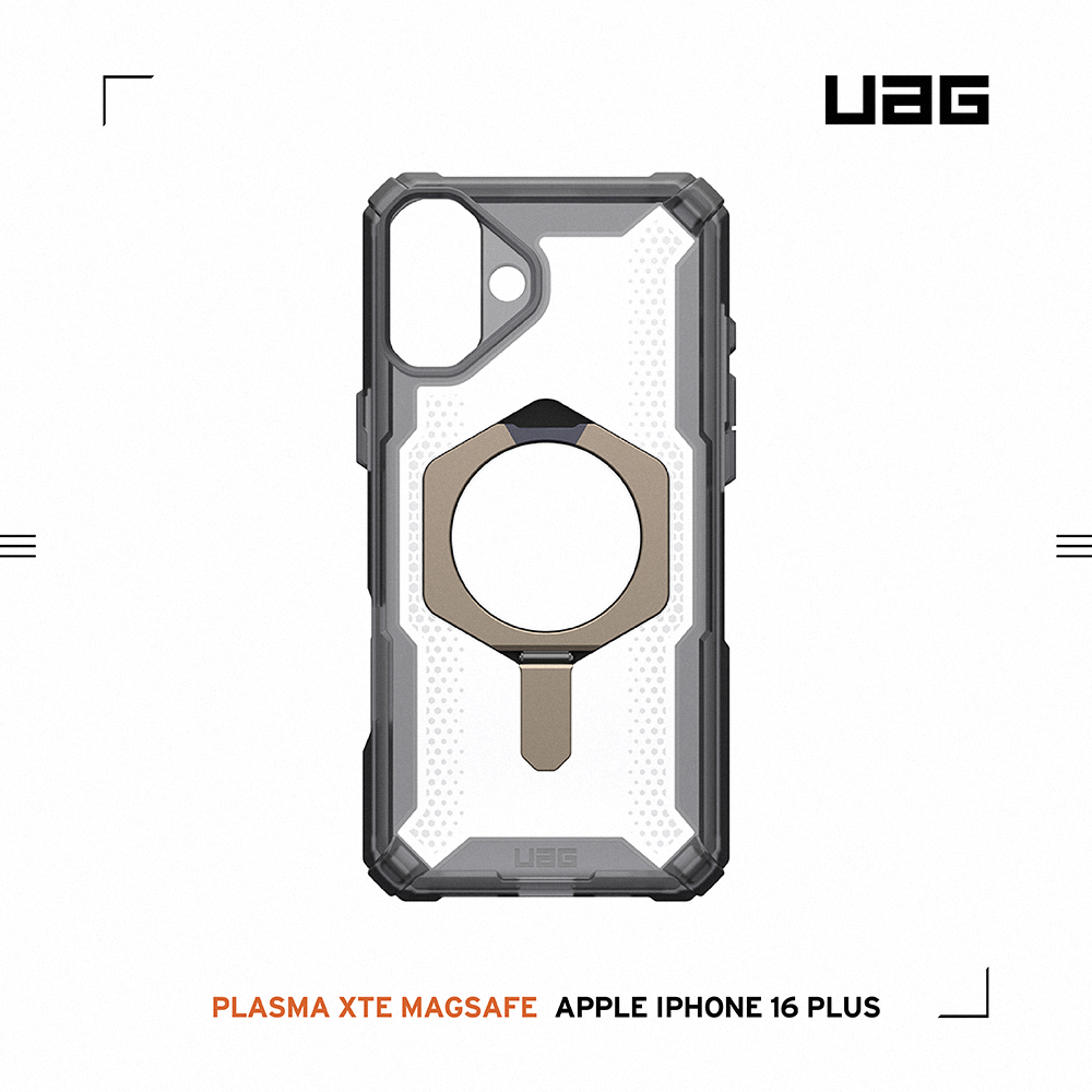 透灰(鈦灰圈)-UAG 磁吸支架款-iPhone 16 Plus (6.7")