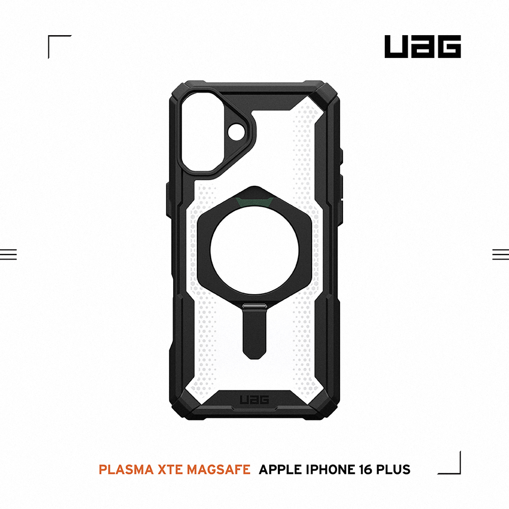 透明(黑圈)-UAG 磁吸支架款-iPhone 16 Plus (6.7")