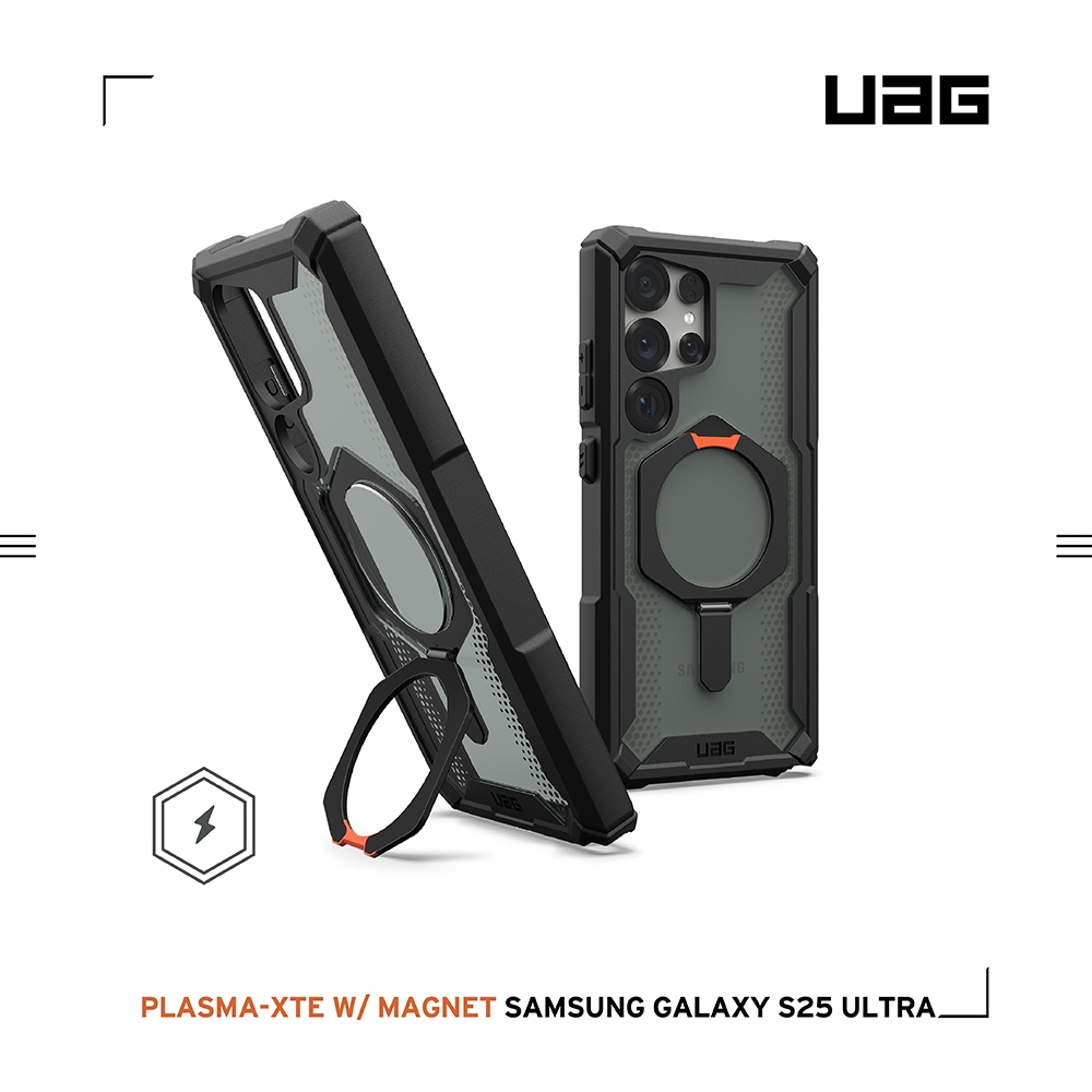 透黑(黑圈)-UAG 磁吸支架經典款-Sam S25 Ultra