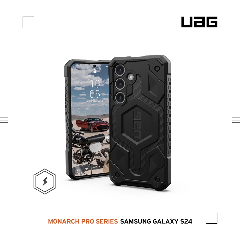 碳黑-UAG-磁吸式頂級版耐衝擊-Galaxy S24