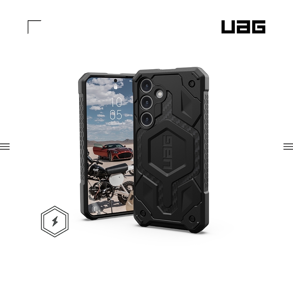 碳黑-UAG-磁吸式頂級版耐衝擊-Galaxy S24+