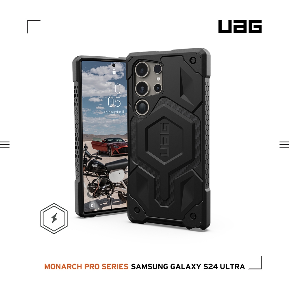 碳黑-UAG-磁吸式頂級版耐衝擊-Galaxy S24Ultra