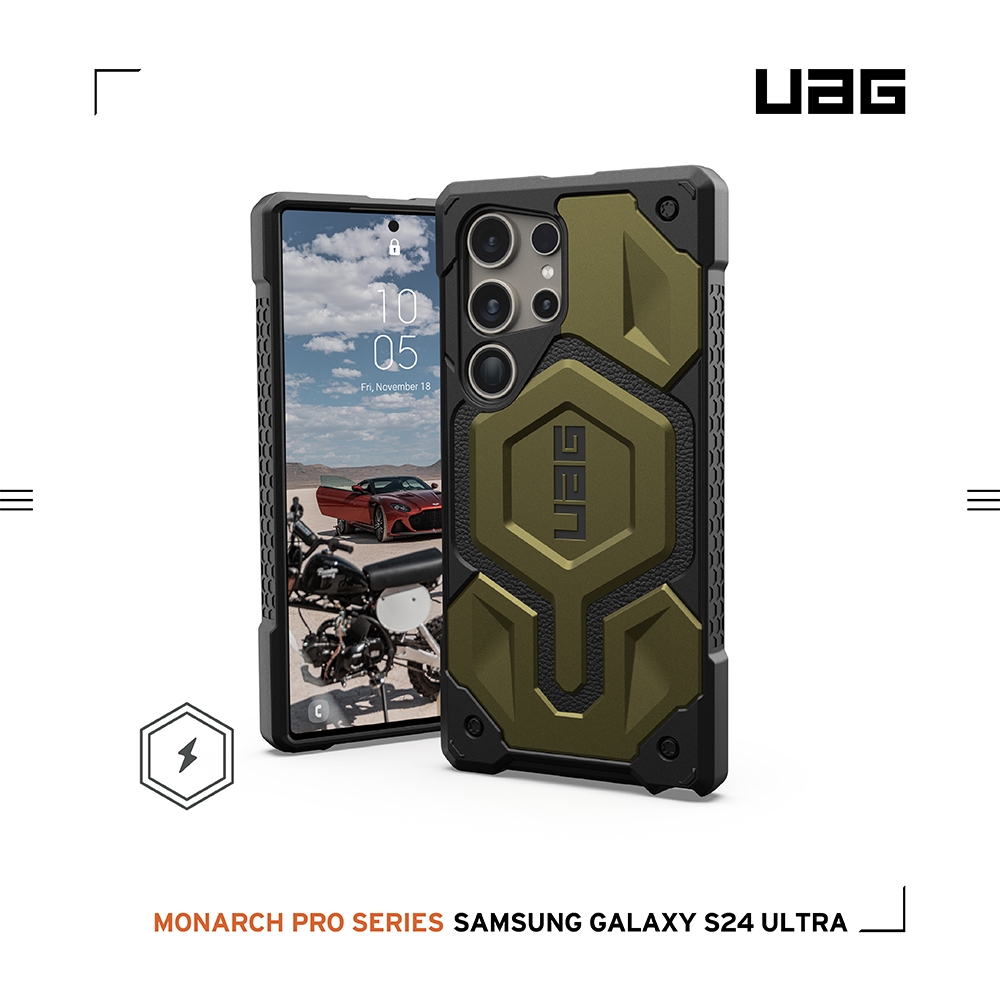 鈦綠-UAG-磁吸式頂級版耐衝擊-Galaxy S24Ultra