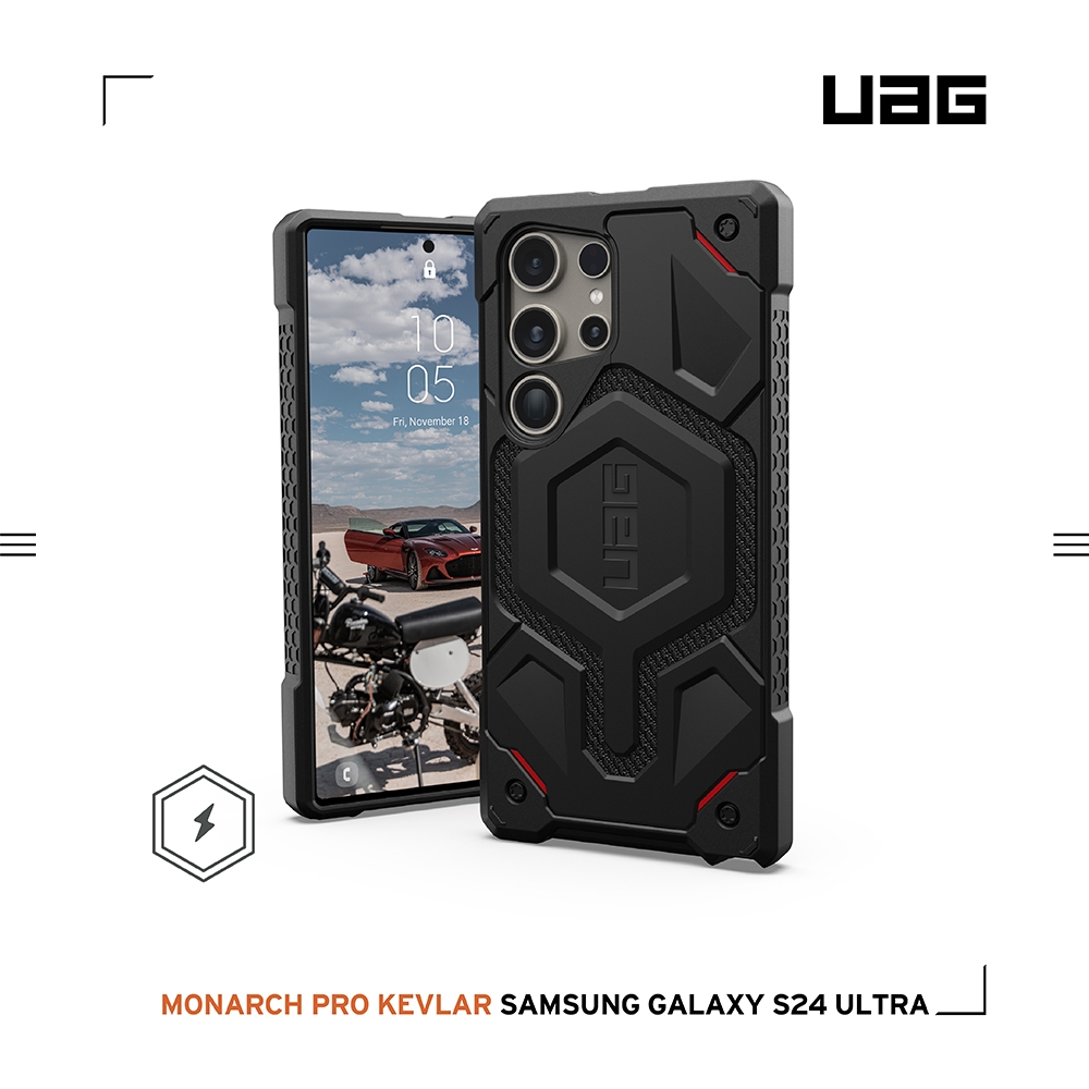 軍用黑-UAG-磁吸式頂級(特仕)版耐衝擊-Galaxy S24Ultra