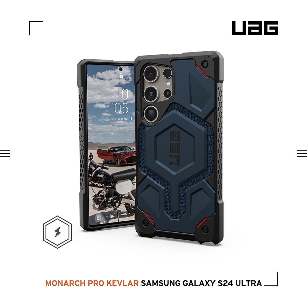 軍用藍-UAG-磁吸式頂級(特仕)版耐衝擊-Galaxy S24Ultra