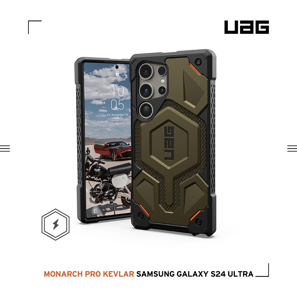 軍用綠-UAG-磁吸式頂級(特仕)版耐衝擊-Galaxy S24Ultra