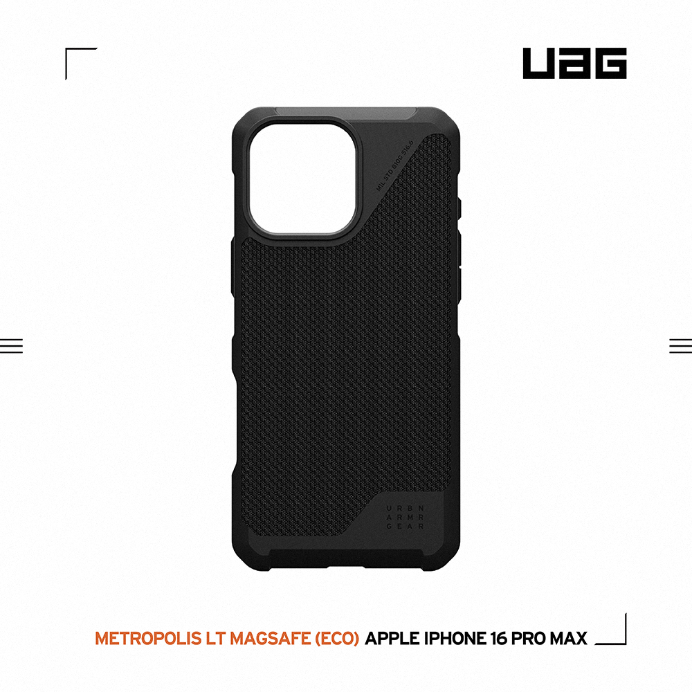 軍用黑-UAG 磁吸都會款-iPhone 16 ProMax (6.9")