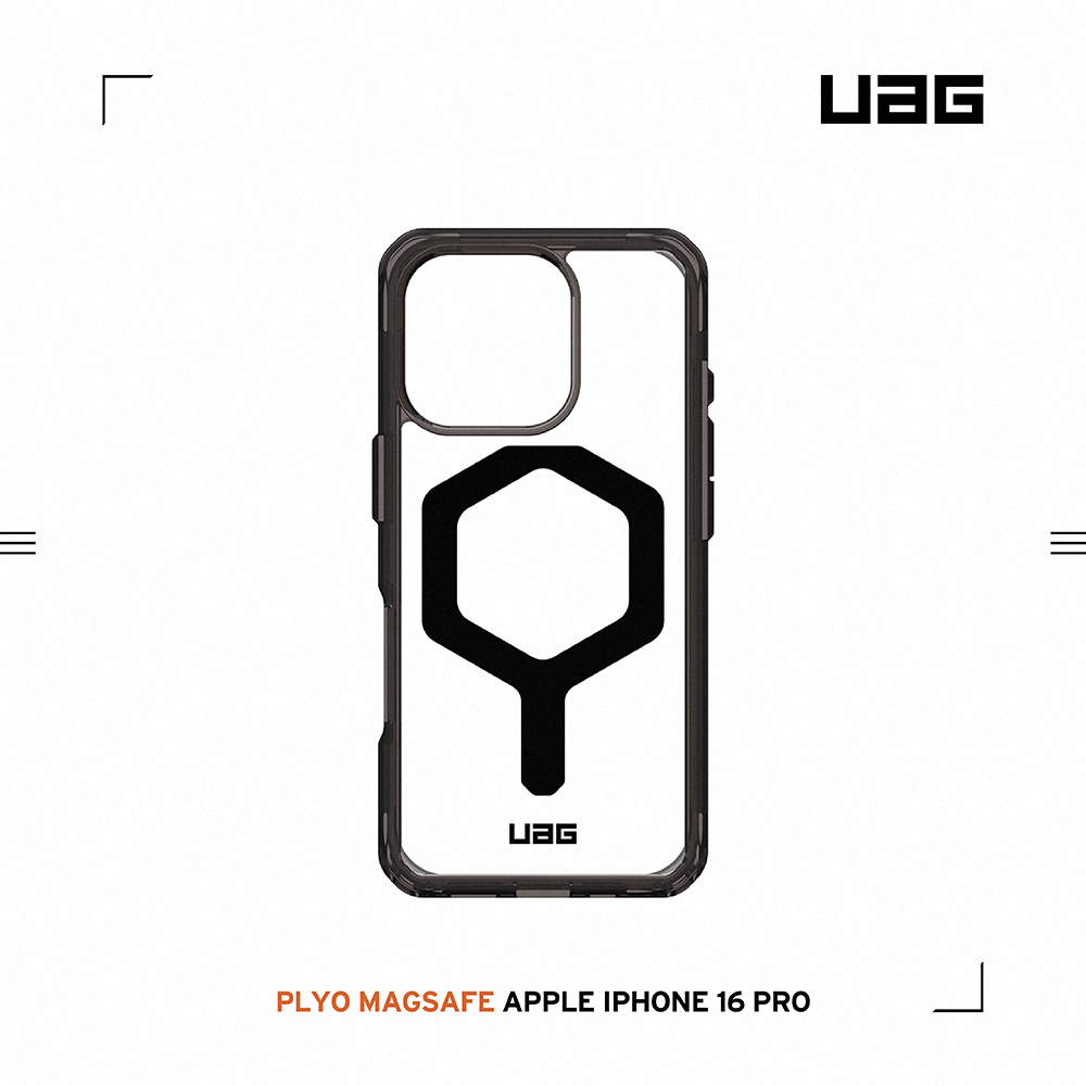 全透黑(黑圈)-UAG 磁吸全透款-iPhone 16 Pro (6.3")