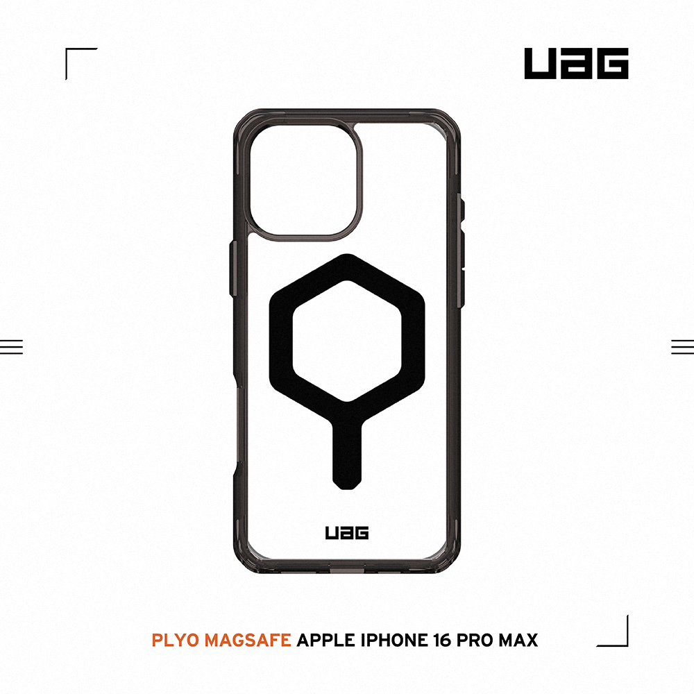 全透黑(黑圈)-UAG 磁吸全透款-iPhone 16 ProMax (6.