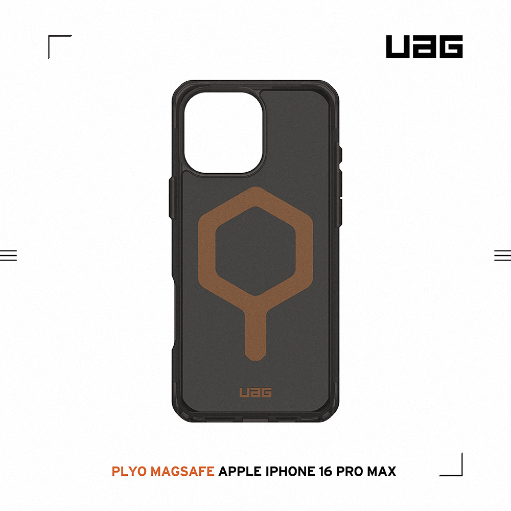 全透黑(銅圈)-UAG 磁吸全透款-iPhone 16 ProMax (6.