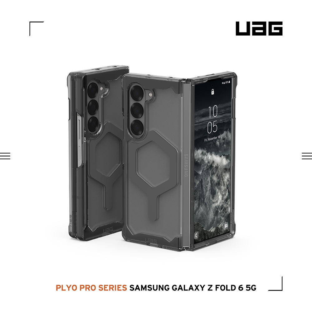 全透明(灰圈)-UAG 磁吸式耐衝擊保護殼-Galaxy Z Fold 6