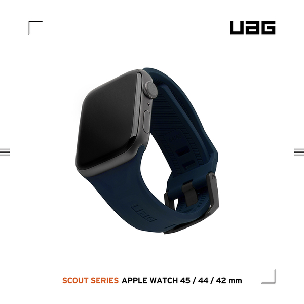 藍UAG Apple Watch44/42mm潮流矽膠錶帶