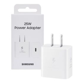 白 Samsung 25W 快充通用型旅充頭T2510
