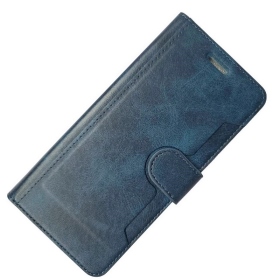 藍 Samsung Note10皮卡側掀皮套