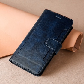 藍 OPPO Reno14.Reno14F皮卡側掀皮套