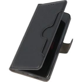 黑  Samsung S22Plus(S9060)皮卡側掀皮套