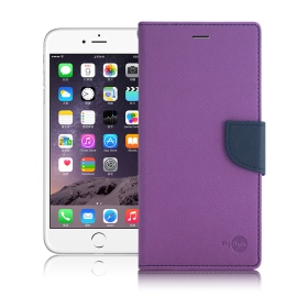 紫-Samsung   A34  陽光雙色側掀皮套