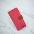 桃 Vivo Y29亞麻雙色側掀套
