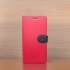 紅 iPhone17Air十字紋側掀皮套