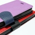 紫 OPPO A78十字紋側掀皮套