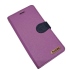 紫 Samsung S24+(SM-S9260)十字紋側掀皮套
