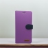 紫 SONY Xperia 10 II十字紋側掀皮套