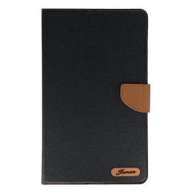 黑 SAM TAB A8 10.5吋 平板雙色荔枝紋側掀皮套 X200/X205