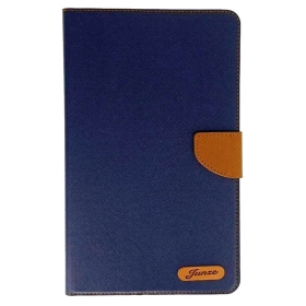 藍 SAM TAB A8 10.5吋 平板雙色荔枝紋側掀皮套 X200/X205