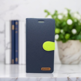 藍 VIVO Y39十字紋側掀皮套