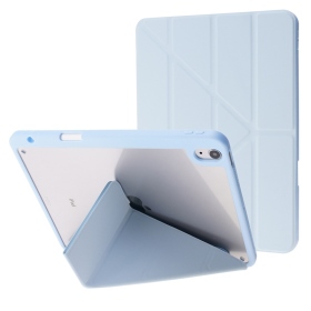 淺藍-iPad Air4.Air5.Air6.Pro11 Y折共用皮套(PC背板)