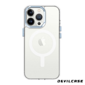 天峰藍 惡魔殼標準版(磁吸版透明)iPhone13 Pro 6.1 吋