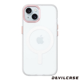 粉紅 惡魔殼標準版(磁吸版透明)iPhone 15Plus 6.7吋
