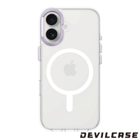 銀紫 惡魔殼標準版(磁吸版透明)iPhone17