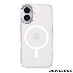 銀紫 惡魔殼標準磁吸版2(透明)-相機按鍵版iPhone17