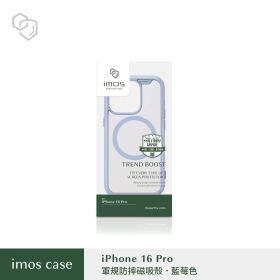 藍-IMOS-iPhone16Pro 6.3吋磁吸軍規防震保護殼