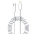 白-牛角-LC1編織白線-2米-TYPE C TO Lightning
