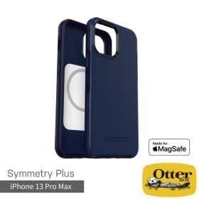 藍 OtterBox iPhone 13 Pro Max Symmetry Plus 炫彩幾何⁺保護殼