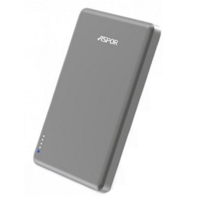 銀河灰 ASPOR A381金屬超墚款磁吸行動電源 5000mAh