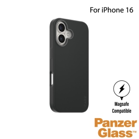 黑PanzerGlass iPhone16 6.1吋Fashion磁吸殼