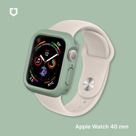 鼠尾草綠 犀牛盾Apple Watch S4/s5 40mm 防摔手錶錶殼