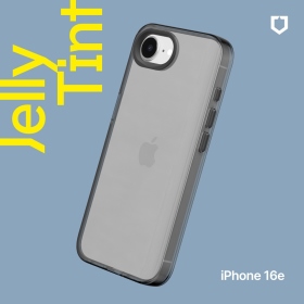 酷墨灰 犀牛盾 iPhone 16e(6.1吋) JellyTint 透明防摔手機殼