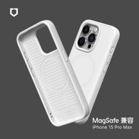白 犀牛盾SolideSuit iPhone 15 Pro Max 6.7吋兼容兼容磁吸