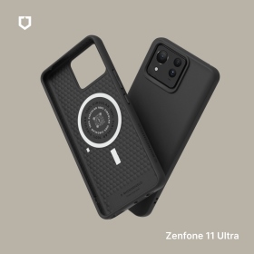 黑 犀牛盾 ASUS Zenfone 11 Ultra SolidSuit(MagSafe兼容)超強磁吸手機殼