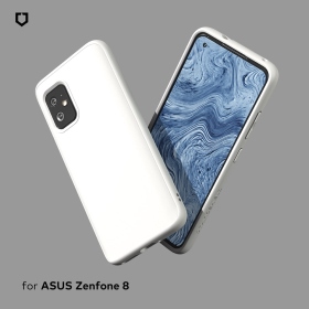 白ASUS  ZenFone8  經典款-背蓋犀牛盾