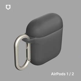 經典黑-犀牛盾AirPods 1 / 2(含扣環)